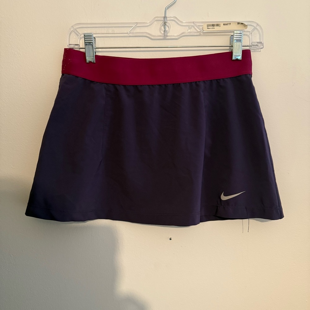 Nike Athletic Purple Mini Skirt with Magenta Waistband